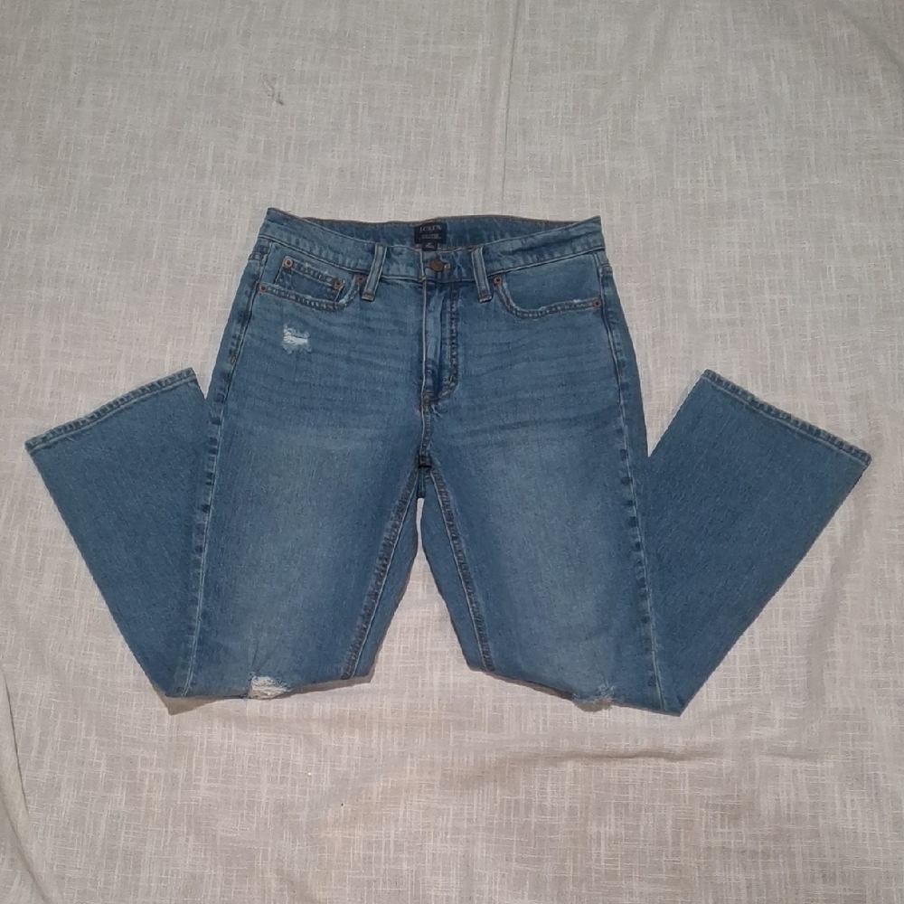 J. Crew Women's Straight Leg Blue Jeans